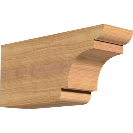 Ekena Millwork New Brighton Smooth Rafter Tail, Western Red Cedar, 3 1/2"W x 6"H x 12"L RFT04X06X12NEB00SWR
